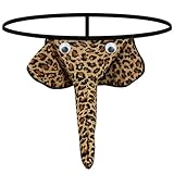 Xanaluyu Mens Sexy Underwear, G-String Lingerie for men, Soft and Breathable Male Jockstrap, Pouch Briefs Funny Thongs