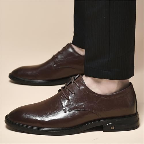 Mens Lightweight Comfortable Lace Up Oxford Dress Shoes for Business Office Work Formal3