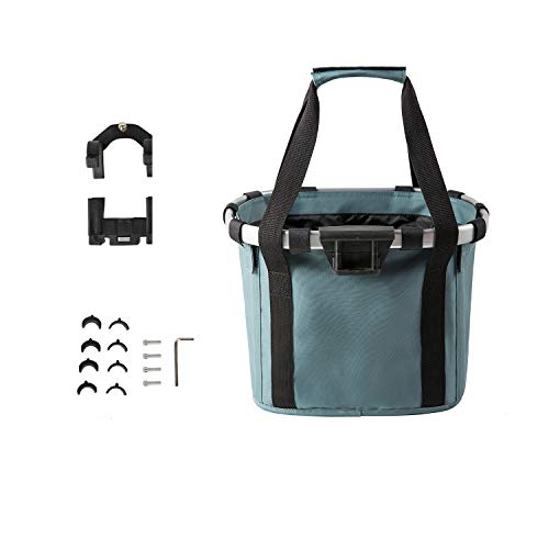 apollo walker Bike Basket Detachable Bicycle Handlebar Baskets Cycling Bag with Fleece Padding Escape-Proof Leash for… - Image 5