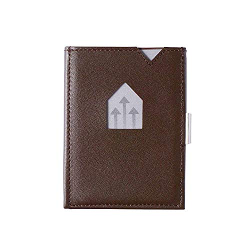 Trifold Leather Wallet w/RFID in Chess & Stainless Steel Locking Clip2
