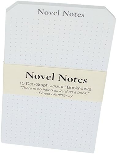 Journal Bookmarks by Novel Notes (Set of 15) - Bullet Journal Inspired Dot Bookmark, Remember More of What You Read, Made in USA, Unique Literary Gifts, Bookworm Gifts, Book Lover Gifts