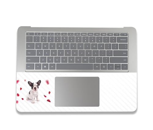 Image of MightySkins Carbon Fiber Skin Compatible with Microsoft Surface Laptop Studio 2 (2023) Full Wrap Kit - Furry Frenchie | Protective Durable Textured Carbon Fiber Finish | Made in The USA