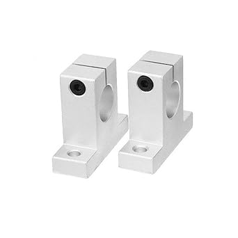 3DINNOVATIONS Linear Rail Shaft Support SK16 16mm Linear Rail Shaft Guide Support for XYZ Table CNC - Set of 2 pcs