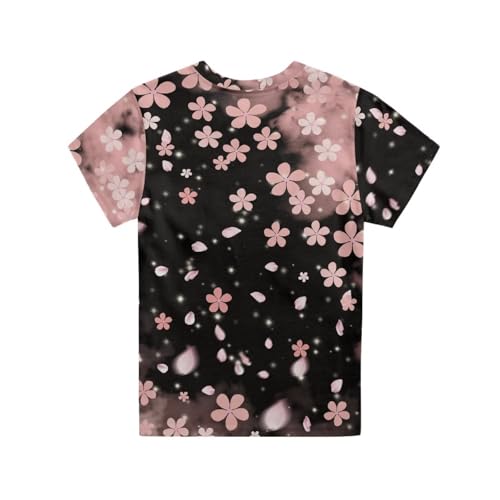 Image of WELLFLYHOM Kids Tshirts Girls Boys Short Sleeve Crewneck Tees Shirts Casual Sport Pullover Tops Size 3-16 Years