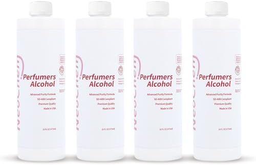 Perfumers Alcohol SD 40B, Denatured Ethanol Perfume Base 16oz x 4