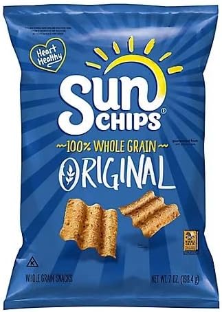 Sunchips Multigrain Snacks, Original Bag, 7 Ounce - 6 Pack