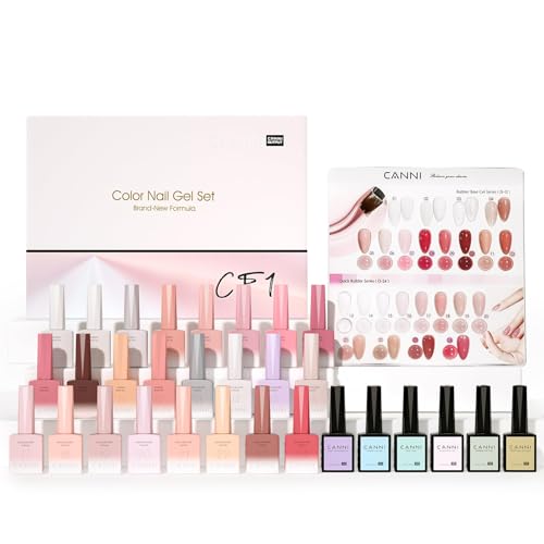 CANNI CF1 Gel Nail Polish Set, 30 Pcs 9 ml
