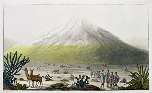 Toile murale Mont Chimborazo Equateur par Humboldt peinture salon 60x90cm
