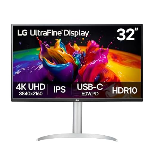 LG 32UP83AK-W 32-inch Ultrafine 4K UHD (3840 x 2160) IPS Computer Monitor, 60Hz, HDR10, Built-in Speaker, Reader Mode, HDMI, DisplayPort, USB Type-C 60W PD, Tilt/Height/Pivot Adjustable Stand, White