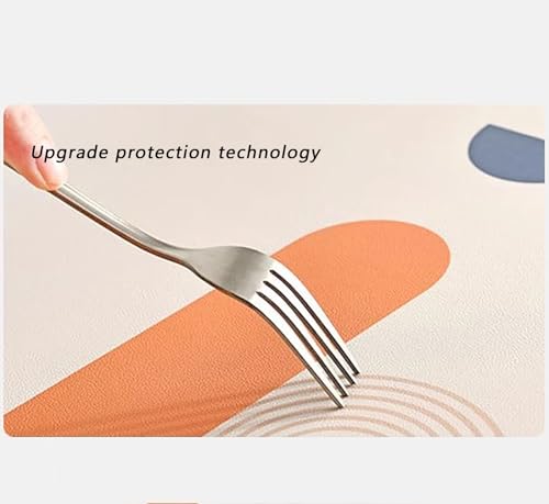 Chemin de table imperméable anti-tache en PU gris pour éliminer les rayures de table