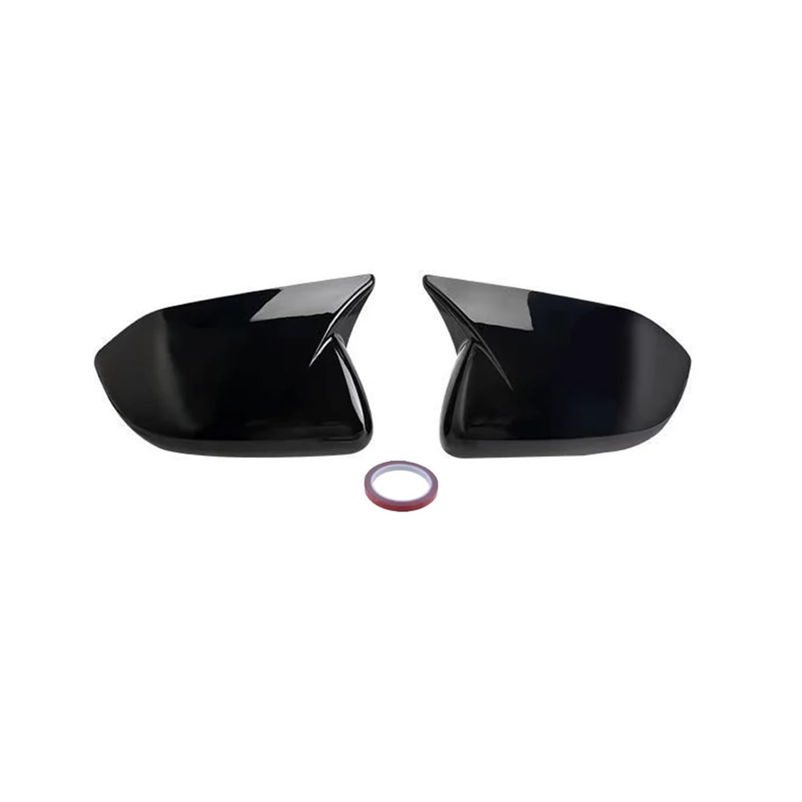 FVYRH LHD Rearview Side Mirror Cover Car Sticker Wing Cap Exterior Door Rear View Case Trim Carbon Fiber Compatible with Explorer 2020-2024(Gloss Black)