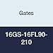Gates 16GS-16FL90-210 GlobalSpiral Couplings, Code 61 O-Ring Flange, Zinc Plated Carbon Steel, 5.28", 90? Bent Tube, 1" ID