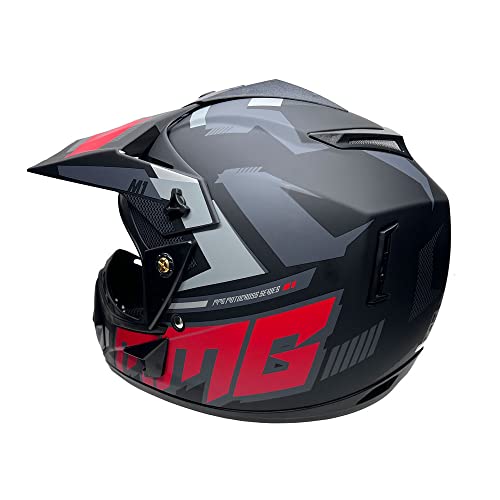 Mmg Adult Motorcycle Off Road Helmet Model 31 Dot - Mx Atv Dirt Bike Motocross Utv - With Goggles (X-Large, Matte Black) #TOP5