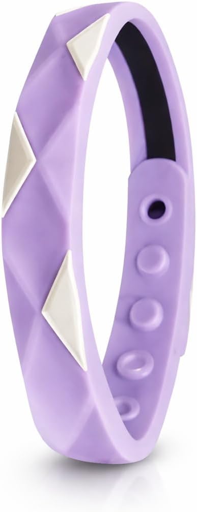 Anti Static Silicone Wristband for Men & Women | Adjustable Unisex Bracelet | Lightweight Soft Anti Shock Strap | Negative Ion Band for Daily Wear, Office, Gym & Travel ( 1 Purple Band )