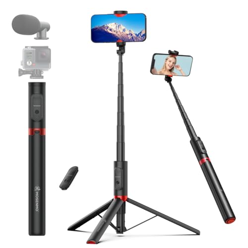 MOSENMO 自撮り棒 三脚一体型 3in1自動展開式三脚 ワンタッチ秒開閉 150cm伸縮収納一体式 360°角度調整 超軽量 携帯 安定性を強化する 折り畳み式 8段階伸縮 アルミニウム合金製 磁気充電式リモコン グループ撮影/Vlog/旅行用 iphone&android&カメラ対応