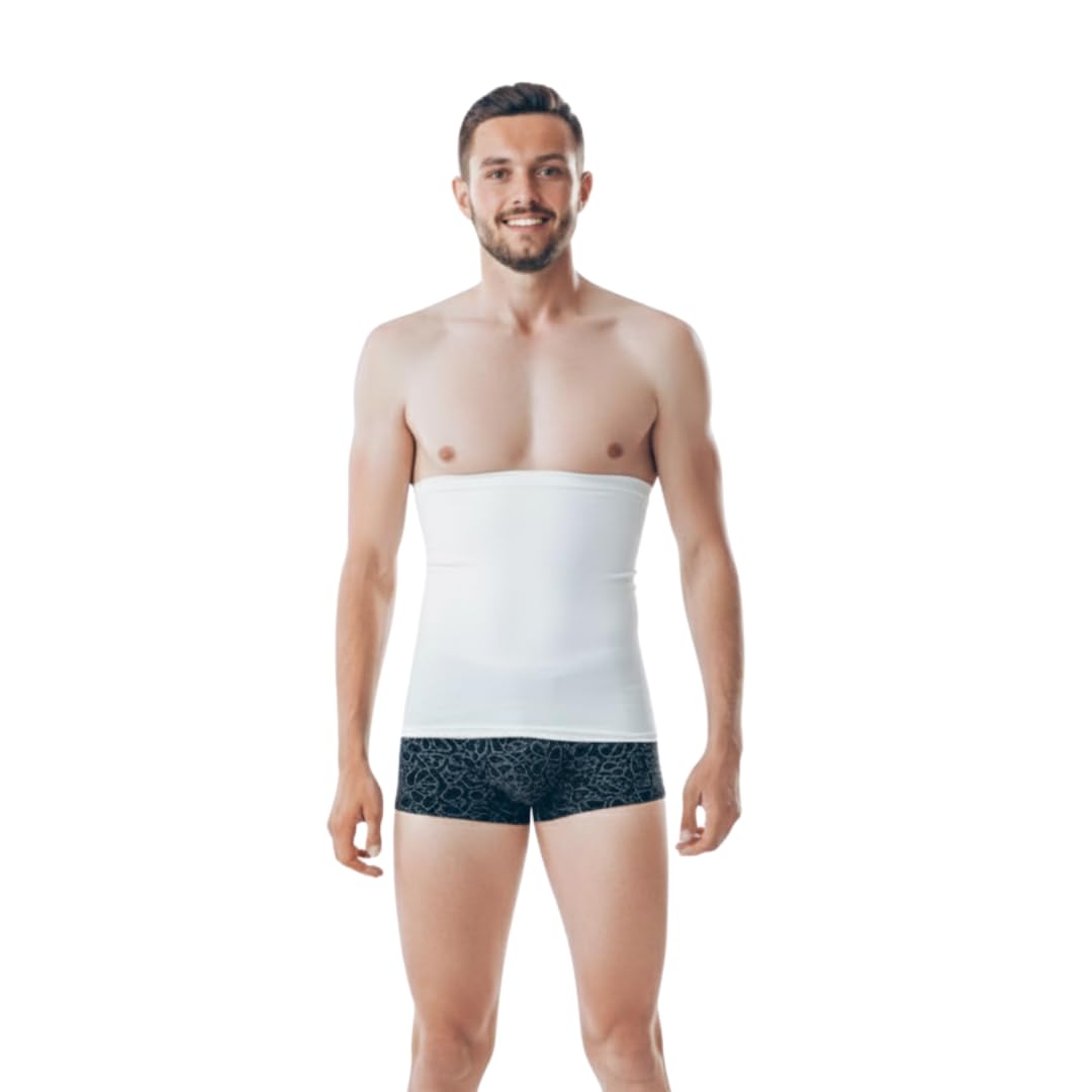 AARAM Men’s Slimming Body Shaper Vest – Tummy Trimmer Compression Undershirt – Waist Trainer Corset for Belly Control & Posture Support – Invisible Under Clothes-image-33