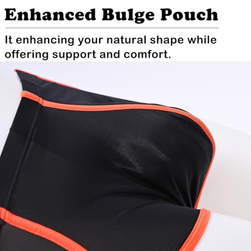 Mens Sexy Mesh Underwear Ice Silk See Through Boxer Briefs Sheer Trunks Thin Bulge Pouch4