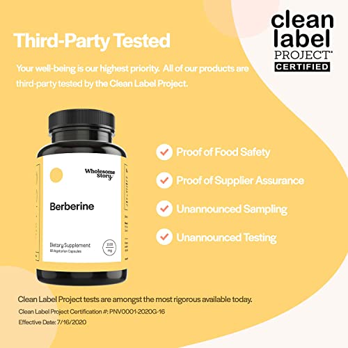 Wholesome Story Myo-Inositol & D-Chiro Inositol Blend + Berberine 1500Mg Hcl Supplement | 30 Day Supply #TOP6