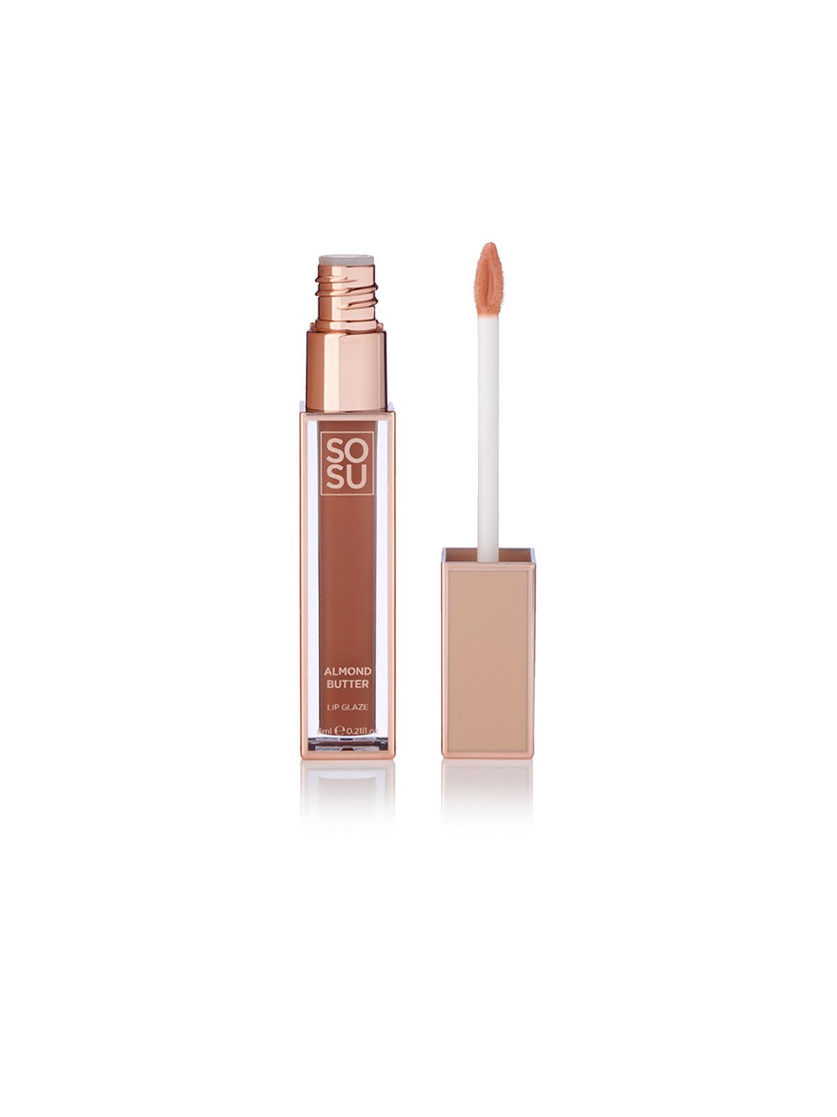 SOSU Cosmetics SHIMMER LIP GLAZE - LESK NA RTY 6 ML ALMOND BUTTER