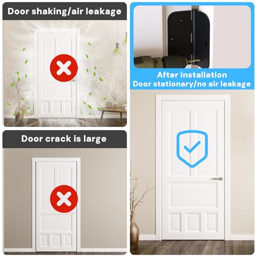 Image of Door Hinge Shims, Filling Gaps in Interior Doors Adjusting The Spacing to Align Them, Used to Solve Problems Such As Door Air Leakage, Can Be Trimmed,3.5 Inch (20, 3.5 Inch Hinge Shims)