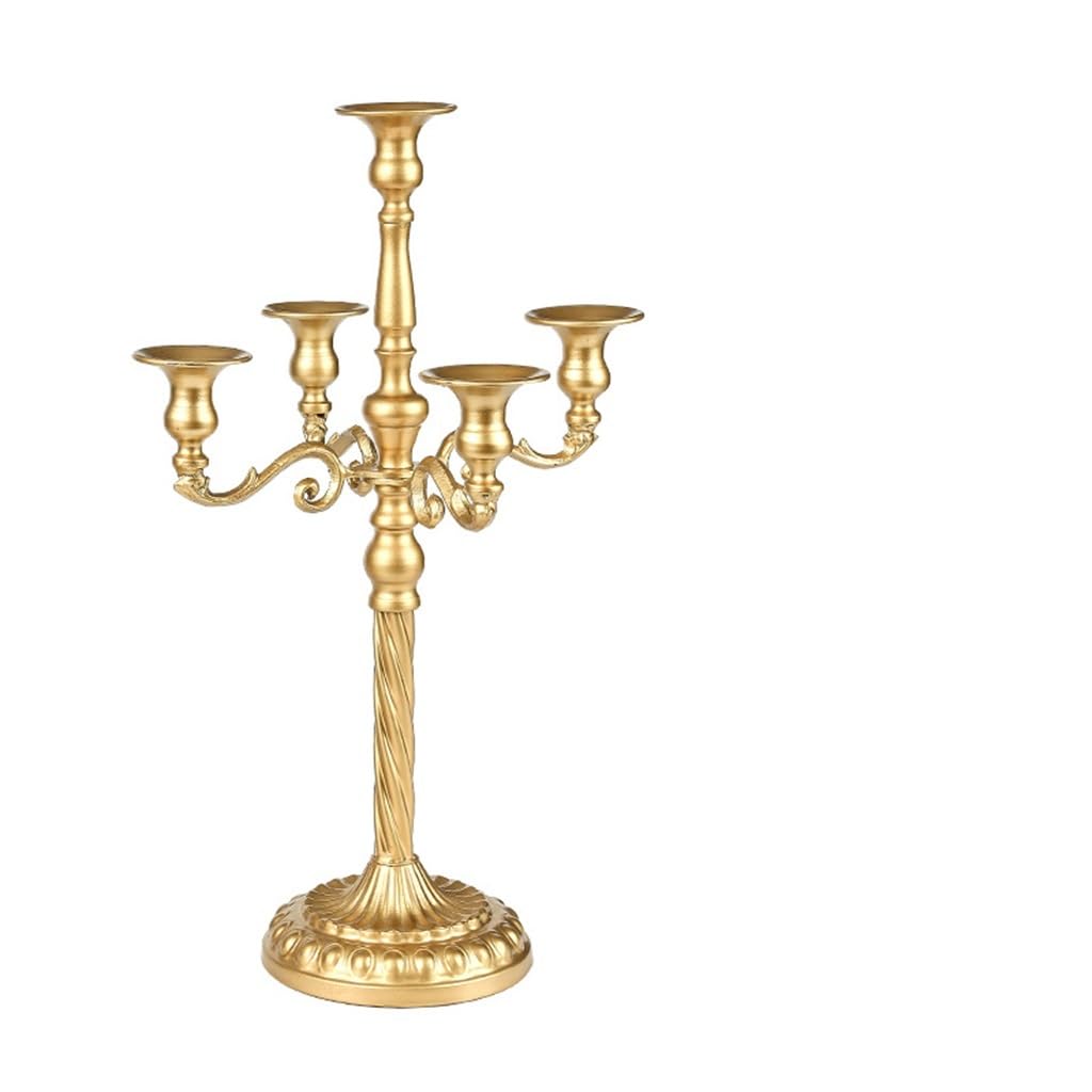HTTGDGDH Three Headed Vintage Candle Holder Desktop Metal Candle Holder Ornament,