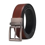 PERFEKTE GRÖSSE: Die Schnalle ist 7,8 cm lang und 4,3 cm breit; Die Gürtelbreite beträgt 3,3 cm, er passt problemlos durch die Gürtelschlaufe jeder Hose oder Sie können ihn selbst kurz kürzen.