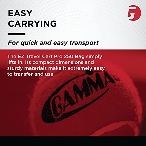 image for GAMMA Sports EZ Travel Cart, Tennis & Pickleball Hopper, Padel, Portab