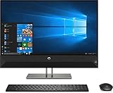 HP Pavilion 27' All-in-One Touchscreen Desktop Computer AMD Ryzen 5 8GB RAM 1TB HDD Sparkling Black - AMD Ryzen 5-2600H Quad-core Wireless Keyboard & Mouse included - in-plane Switching