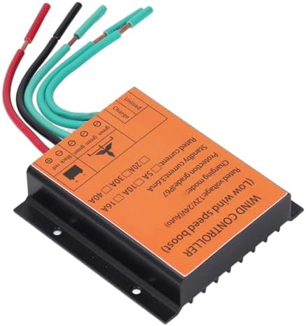 MAVIS LAVEN MPPT Wind Turbine Charge Controller, 12V 24V 40A with Heightened Heat Dissipation Wind Tunnel Design and Automatic Battery Matching, for Industrial Fan Control and Bu - 1