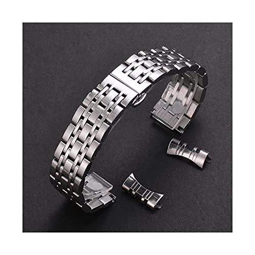 Bracelet en acier inoxydable de 12 à 26 mm pour montre avec fermoir à dégagement rapide
