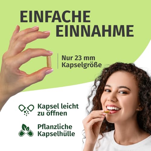 Brokkoli Kapseln - Hochdosiert: 170mg Sulforaphan & 1300mg Brokkoli Extrakt je Tagesdosis - 3 Monate Vorrat (180 Kapseln) - Apothekenqualität - Green Naturals®