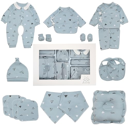 limely©, Baby Geschenkset, 18 Teilig, 100% hochwertige Baumwolle,...