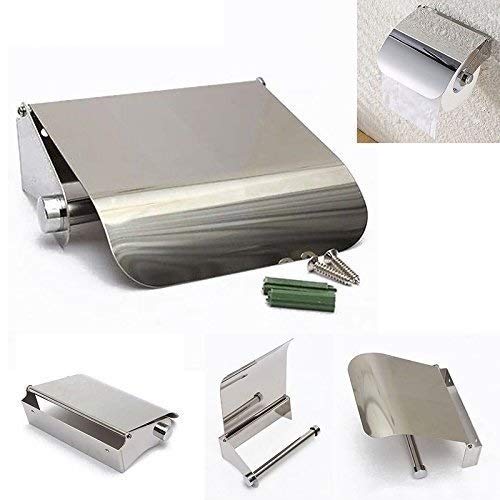 S.S 304 Anti Rrust Stainless Steel Toilet Paper Holder with Easy Refill Feature, Standard, Silver (B07QKKHFQ2) Amazon Price History, Amazon Price Tracker