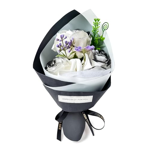 HANASPEAK ソープフラワー 花 手提げ式 造花 枯れない花 敬老の日 母の日 フラワーギフト 誕生日 記念日(Melody)