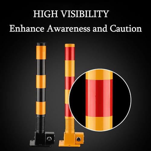 Safety Bollard Bollard de segurança 1 pacote, poste de amarração de 19,6 polegadas de altura, 3 para