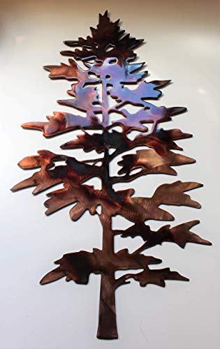 Majestic Pine Tree Metal Wall Decor