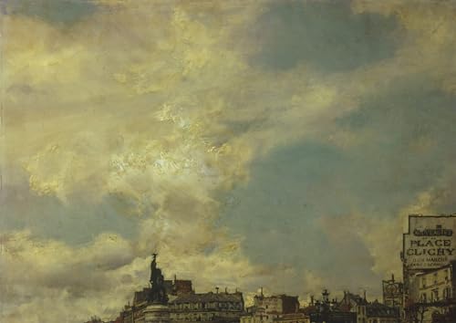 Impression le détail du ciel de Clichy Square Paris par Giovann art poster 60x90cm