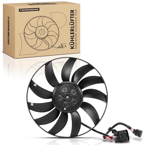 Frankberg Radiator Fan 350mm Compatible with Golf V 1K1 1.4L-2.0L 2003-2008 Altea 5P1 1.4L 1.6L 2004-2024 Replace# 1K0959455CN