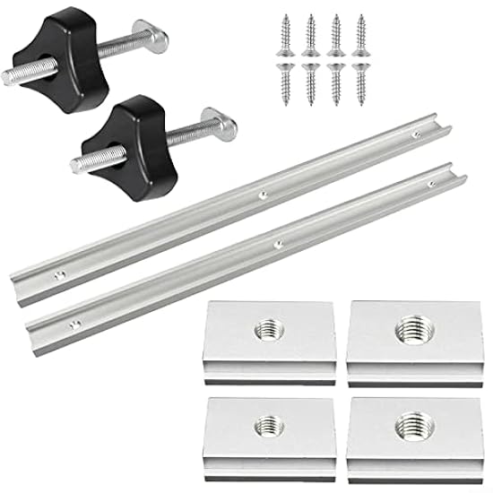 2 Guide A T In Alluminio 400mm Con Cursori - Kit Completo Per Montaggio E Banchi Da Lavoro - Foto 5