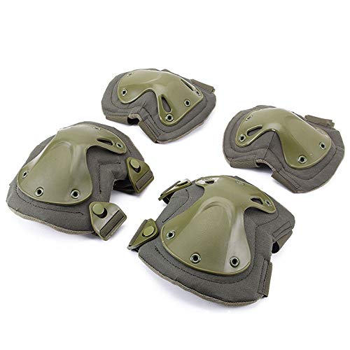Tactical Pads �T�o�C�o���Q�[������ �G�A�\�t�g �M�A �A�E�g�h�A �V���[�e�B���O �ˌ� ��� �o�R���]�� �^�N�e�B�J�� �R���o�b�g �p�b�h �ی�� �G �I �v���e�N�^�[ �G���{�[�p�b�h �j�[�p�b�h - Green