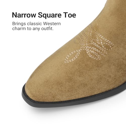 Dream Pairs Women's Faux Suede Slip-On Ankle Booties w/ Block Heel (4 colors) - image 7