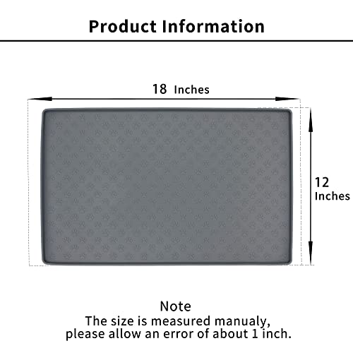 Ptlom Pet Placemat for Dog and Cat, Mat for Prevent Food and Water Overflow, Suitable for Small, Medium and Big Pet, 18… - Image 3