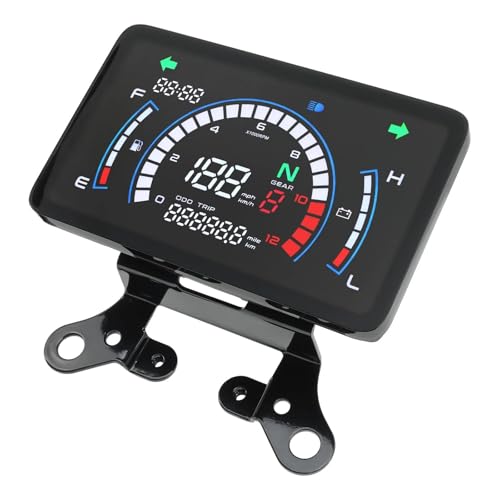 �ɓK������ �C�^���A EX125 / �ɓK������ �t�H���c�@125 Ft125 �o�C�N�p LCD �f�W�^�� �X�s�[�h���[�^�[ �f�W�^���_�b�V���{�[�h�A�N�Z�T���[ �o�C�N �X�s�[�h ���[�^�[