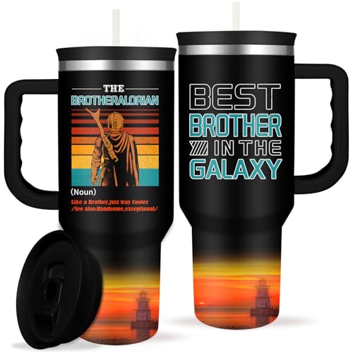 Cool Brother Tumbler with Handle Cool Gifts for Brothers Best