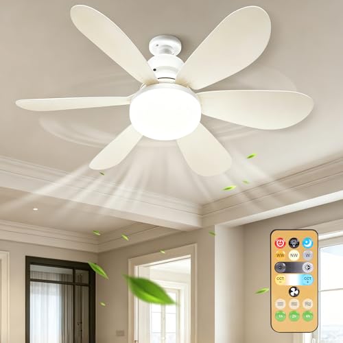 Lampe de ventilateur E27 avec télécommande pour rafraîchir un dortoir ou salon