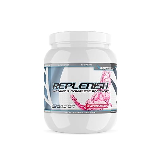 G6 Sports Nutrition Replenish Instant & Complete Recovery (Post Workout Formula, 11g of BCAAs & EAAs, 20g Whey Protein, 1000mg Creatine MagnaPower, Zero Refined Sugars) – 2lb Jar – Watermelon