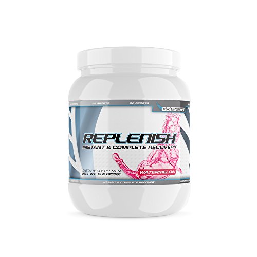 G6 Sports Nutrition Replenish Instant & Complete Recovery (Post Workout Formula, 11g of BCAAs & EAAs, 20g Whey Protein, 1000mg Creatine MagnaPower, Zero Refined Sugars) â€“ 2lb Jar â€“ Watermelon