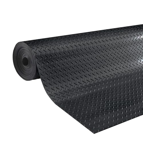 Uyoyous Tapis de Sol en Caoutchouc Antidérapant 100 x 500 cm, Épaisseur 3 mm, pour Garage, Atelier, Protection du Sol