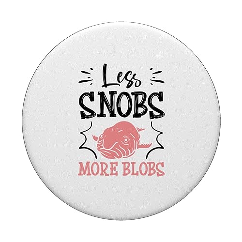 Blob Fish Blobfish PopSockets Swappable PopGrip, Black - Image 3