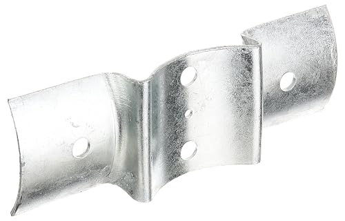 Alberts 867096 Herraje para valla, galvanizado en caliente, para postes y empalizadas Ø100 mm, 70 x 200 mm, Juego de 10